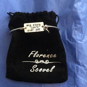 Silver bangle bracelet